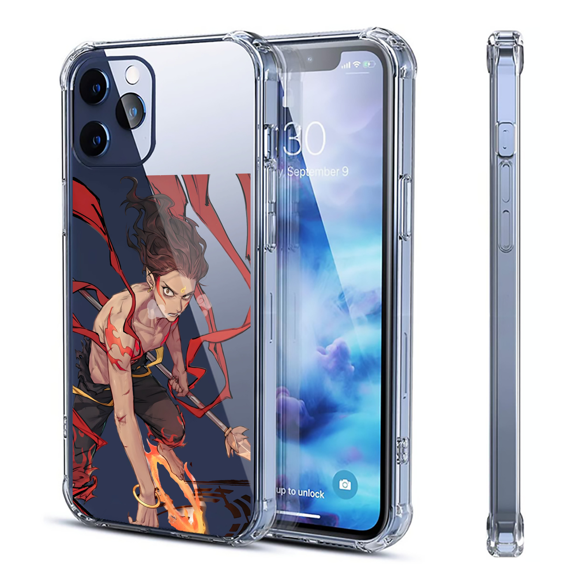（画像用） Ne Zha 2 ナタ 魔童の大暴れ 【iPhone 12シリーズ対応】透明スマホケース（クリアソフトケース）